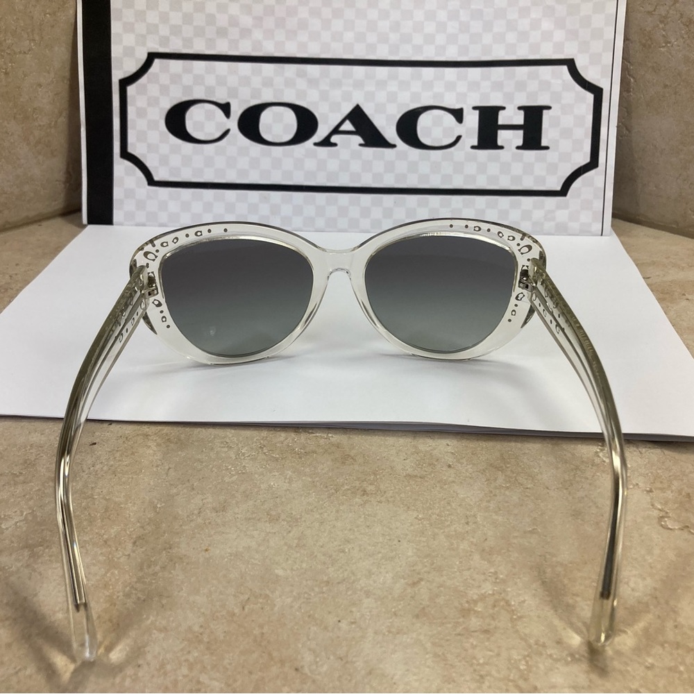 New Coach HC8172 L147 511111 Crystal Sunglasses Gradient Lenses - Picture 7 of 13